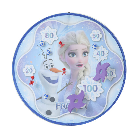 Set Tiro Blanco Tela Frozen 72 cm con Dardos, Pelotas y Estrellas U