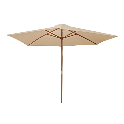 Sombrilla - Madera Natural Beige