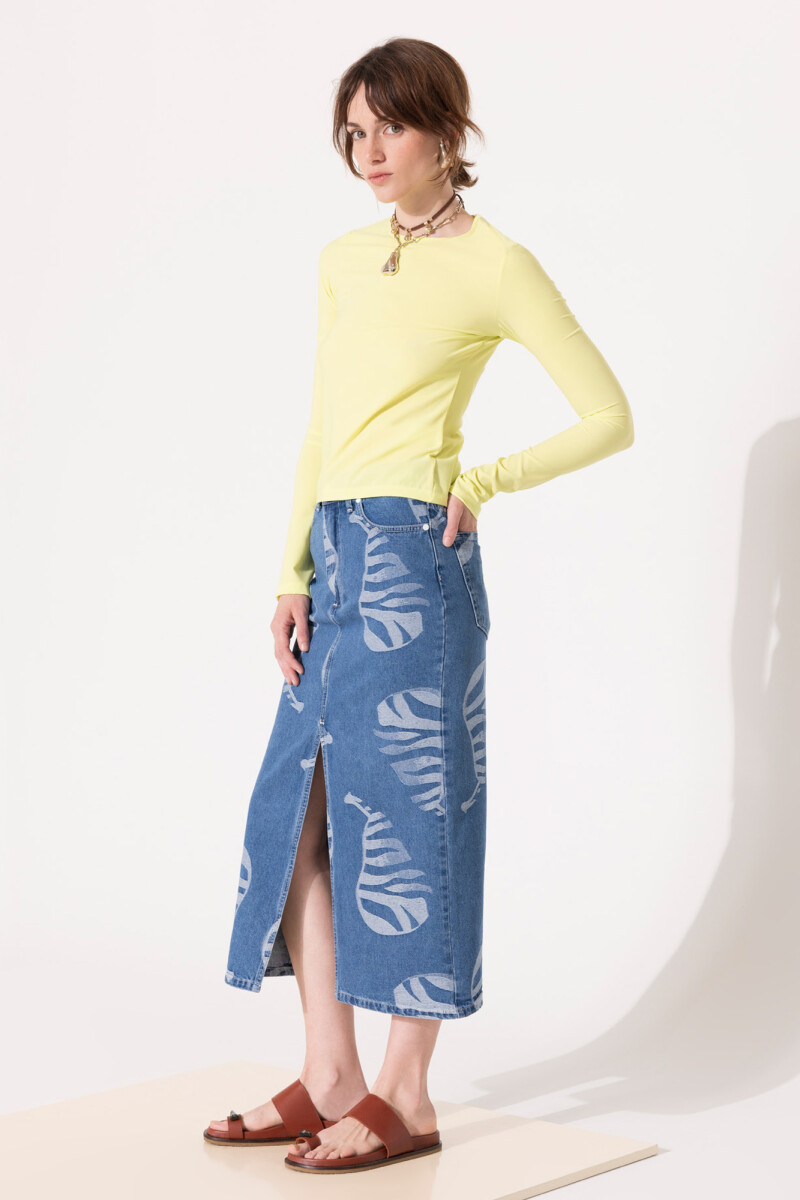 POLLERA SUMMER FRUIT Azul