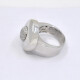 Anillo En Oro Blanco 18K Con Brillantes Centrales Anillo En Oro Blanco 18K Con Brillantes Centrales