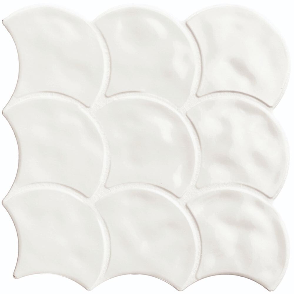 PORCELANATO SCALE GLOSS WHITE "A" 30.7X30.7 CM Porcelanato Scale Gloss White "a" 30.7x30.7 Cm