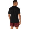 Fujitrail Logo Ss Top M - Hombre Performance Black/antique Red/