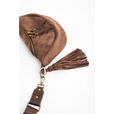 Cartera Gamuza Vegana Chocolate