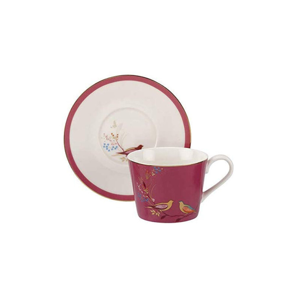 PORTMEIRION S MILLER CHELSEA TAZA DE TE C/ PLATO ROSA PORTMEIRION S MILLER CHELSEA TAZA DE TE C/ PLATO ROSA