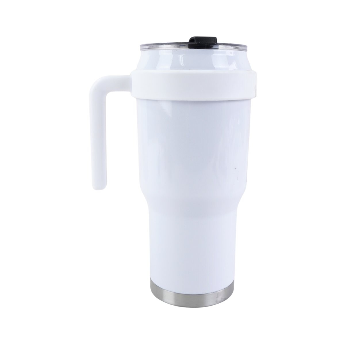 MUG ACERO COLOR 1LT C/ASA TERMICO BCO 