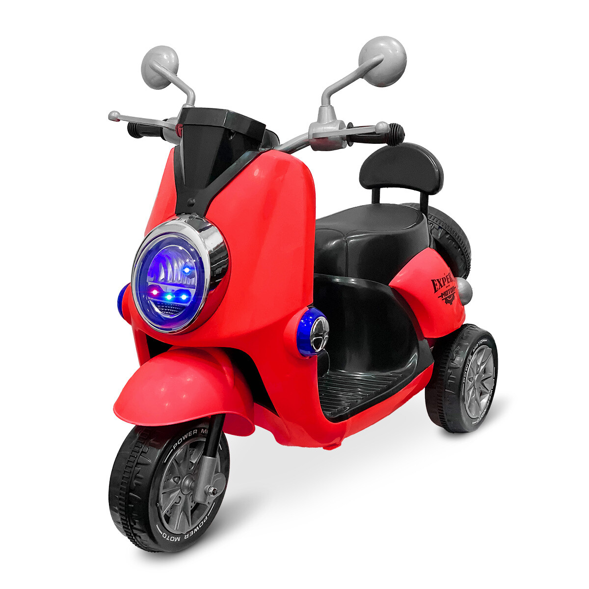 Triciclo Eléctrico Infantil Moto Para Niños A Batería - Rojo 