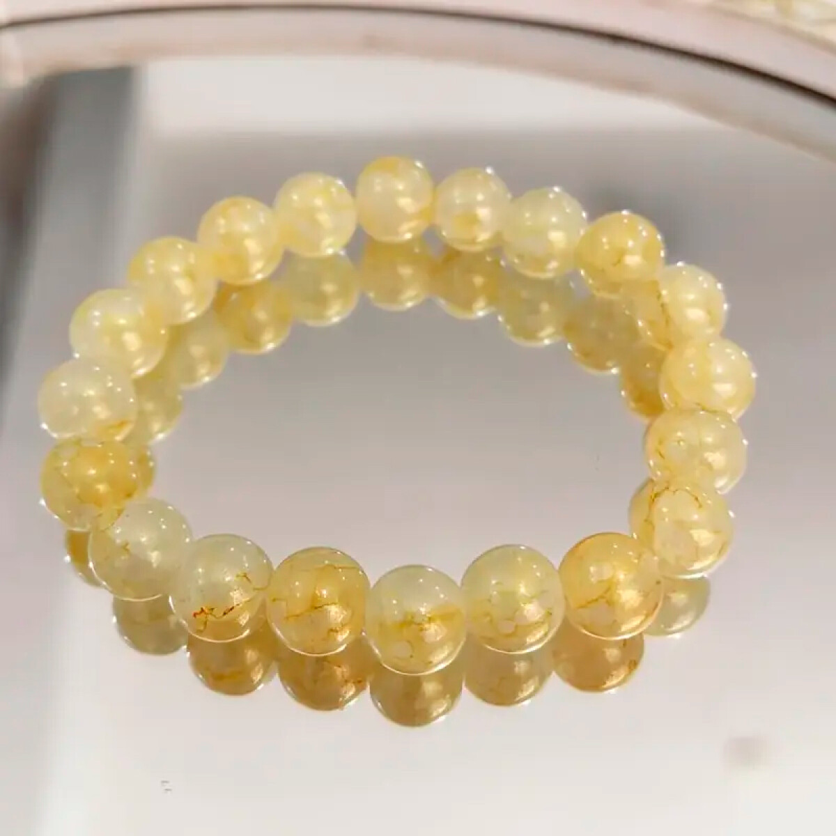 Pulsera De Dama En Estuche - Amarillo 