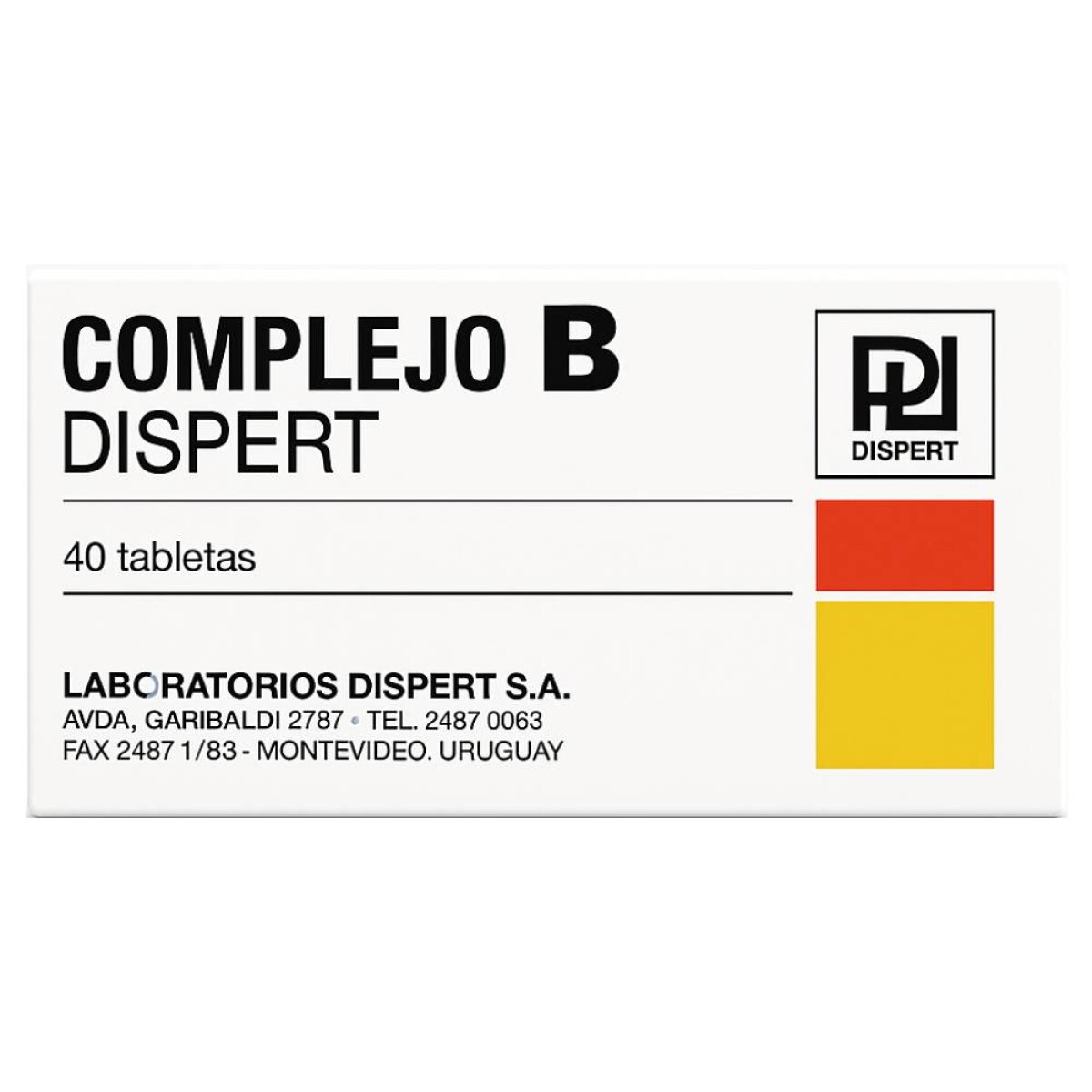 Complejo B Dispert 40 Tabletas 