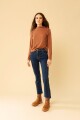 Jean Cropped Ship Azul oscuro