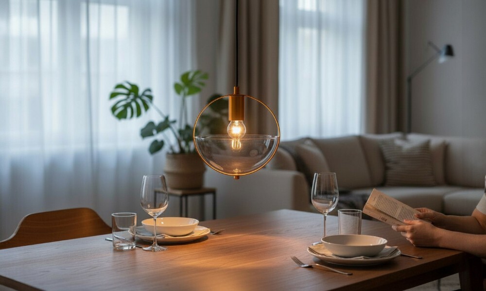 Luminaria decotativa HD-2031/1 BK+AMB Luminaria Decotativa Hd-2031/1 Bk+amb