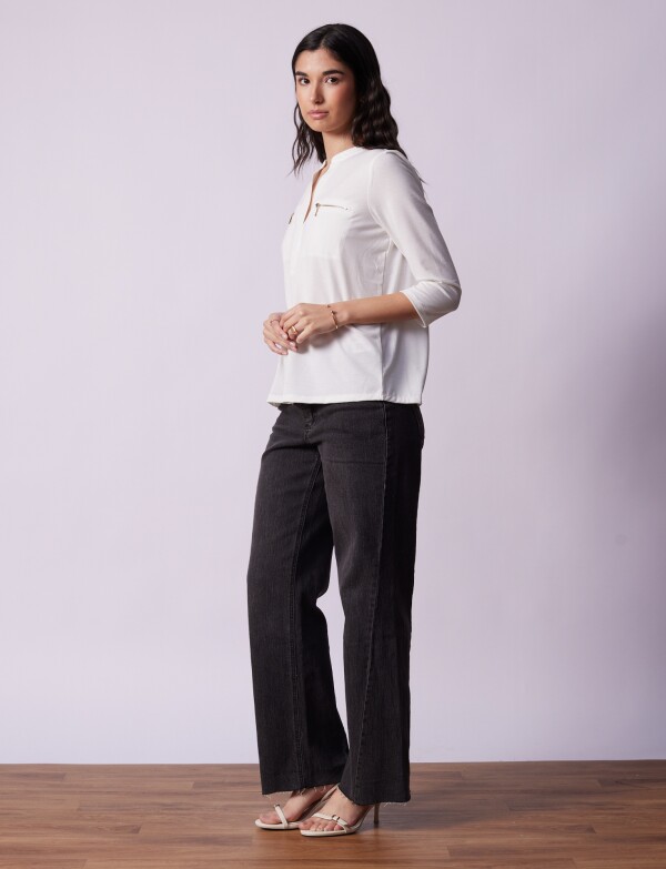 Blusa Zips CRUDO