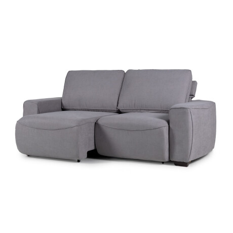 Sofá Adan (Retráctil) - Tela Microfibra - 2 módulos 12091 (Gris)