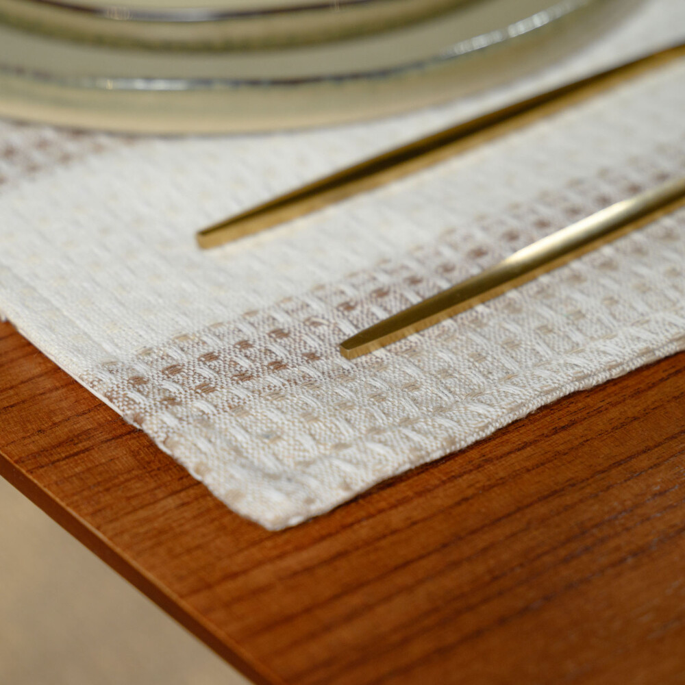 SET X2 INDIVIDUALES ALGODON NATURAL-BEIGE