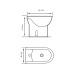 LOZA SANITARIA BIDET MALAWI BLANCO CON TRANSFERENCIA 000