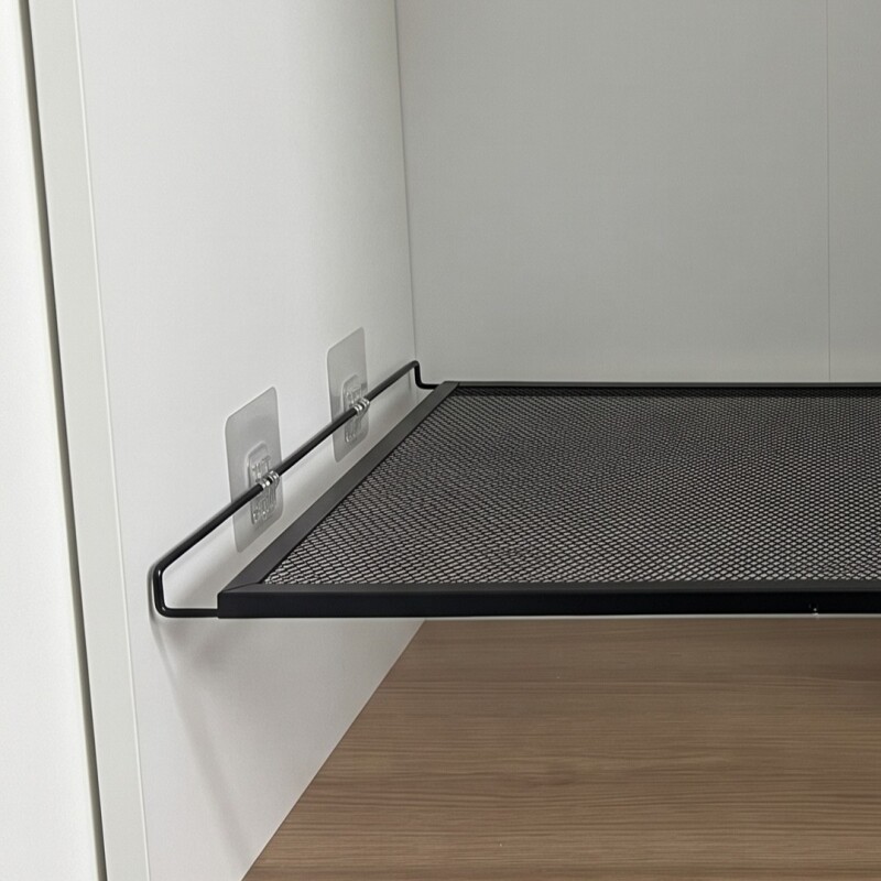 Estante extensible con 4 enganches adhesivos 37/66x35x3cm