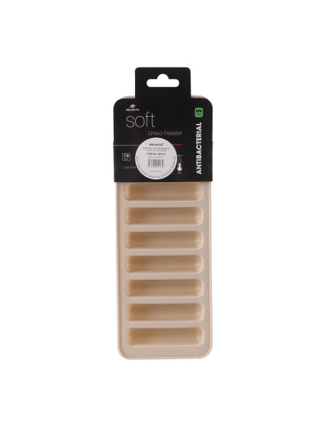 CUBETERA SILICONA BARRA 10 CUBOS 19X10CM BEIGE CUBETERA SILICONA BARRA 10 CUBOS 19X10CM BEIGE