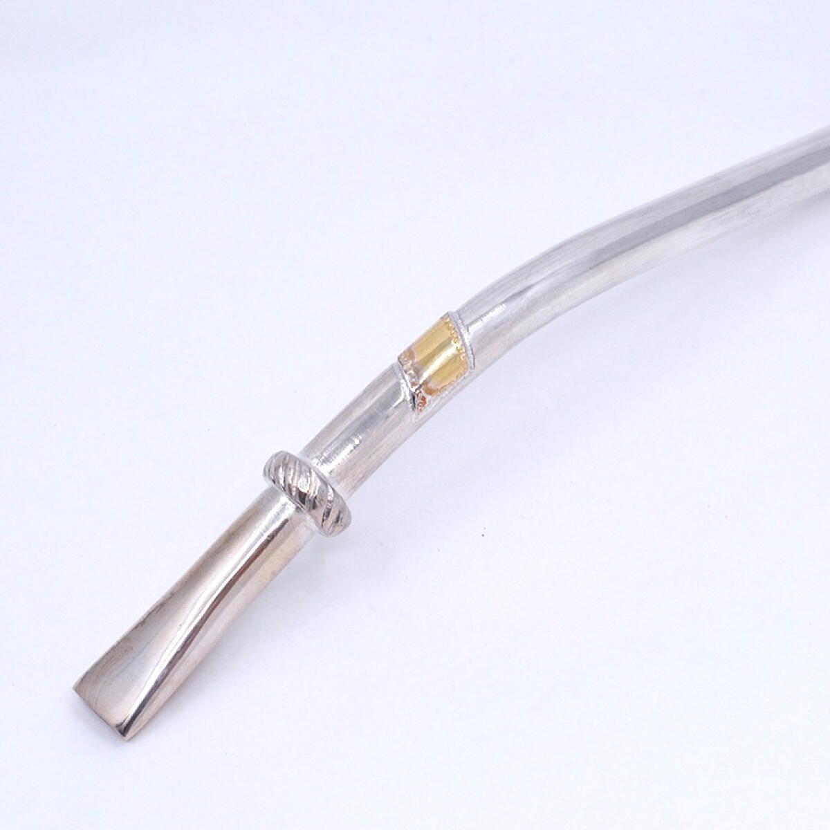 Bombilla plata gruesa 