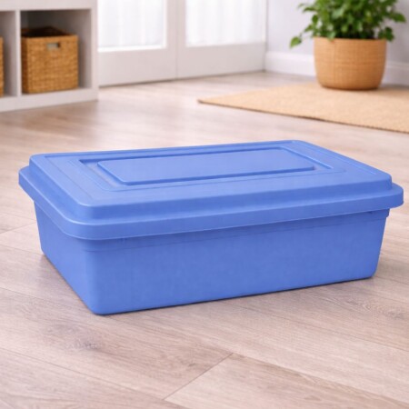 Caja Organizadora Apilable 36Lts Color AZUL