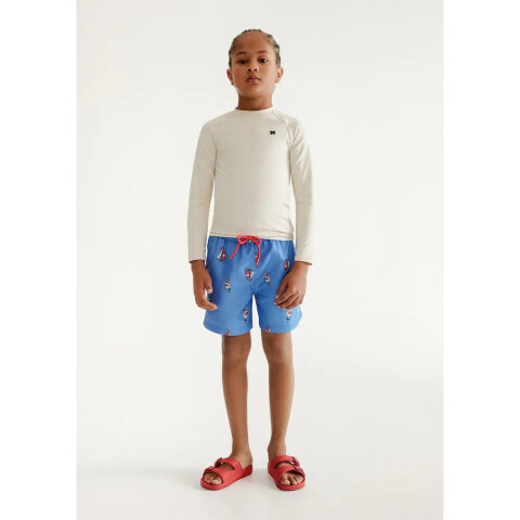 SHORTS MASC AZUL CARIBE/CHUMBO/BLANCO