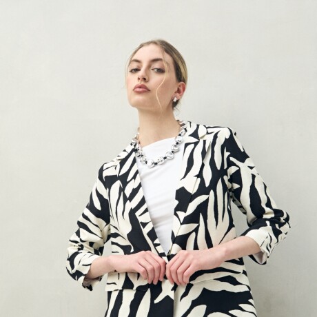 BLAZER IRENE Negro/Crudo