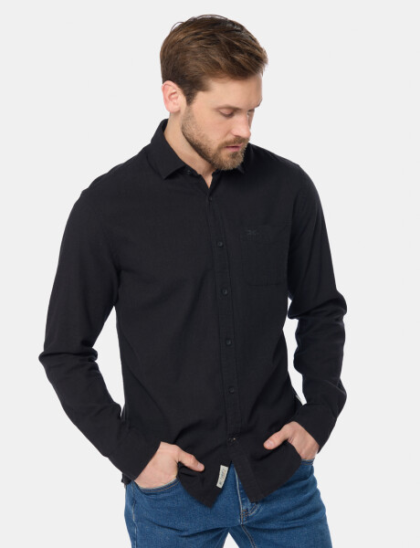 CAMISA DE LINO Negro
