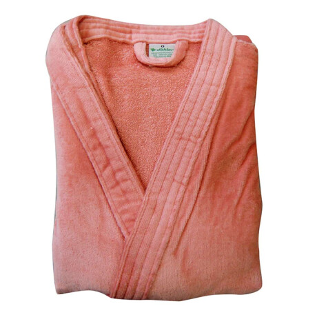 Bata Baño Dohler Velour 100% Algodón Talle P al XXG Rosa