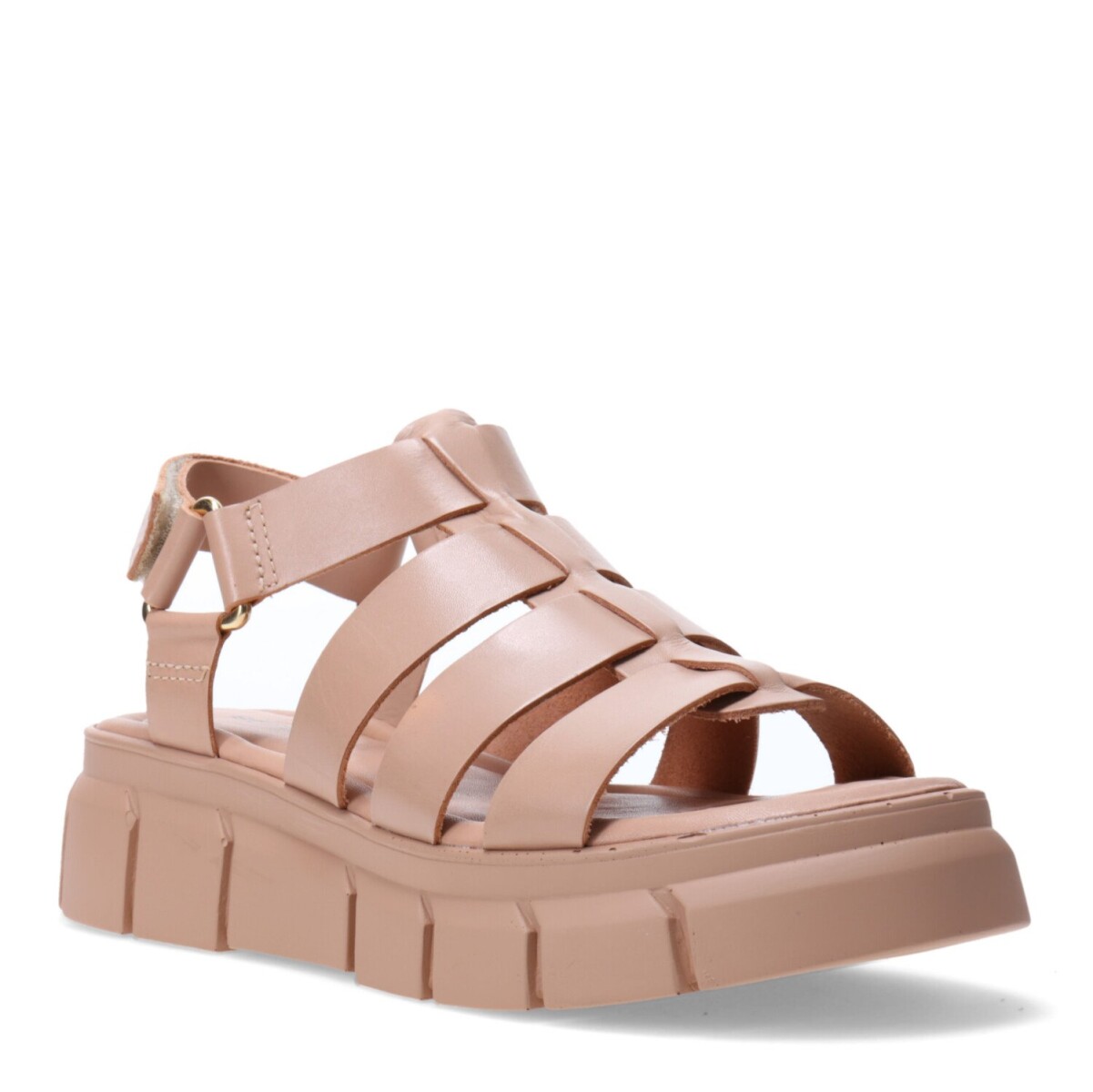 Sandalias de Mujer Bottero de tiras c/velcro - Marrón - Marrón Claro 