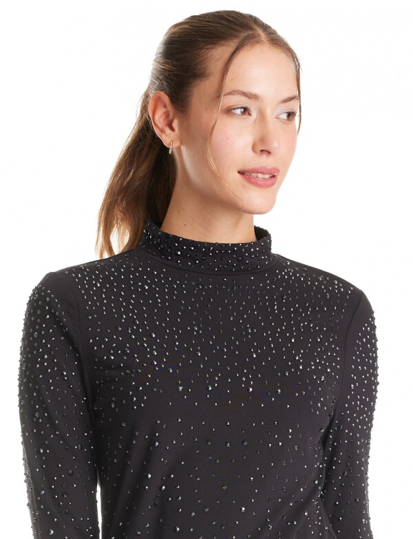 Blusa Strass NEGRO