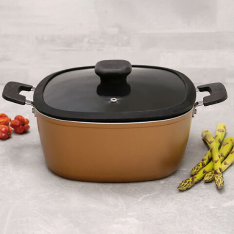 Cacerola dos asas 26 cm. con tapa "REFINATTA" -TRAMONTINA TR6123