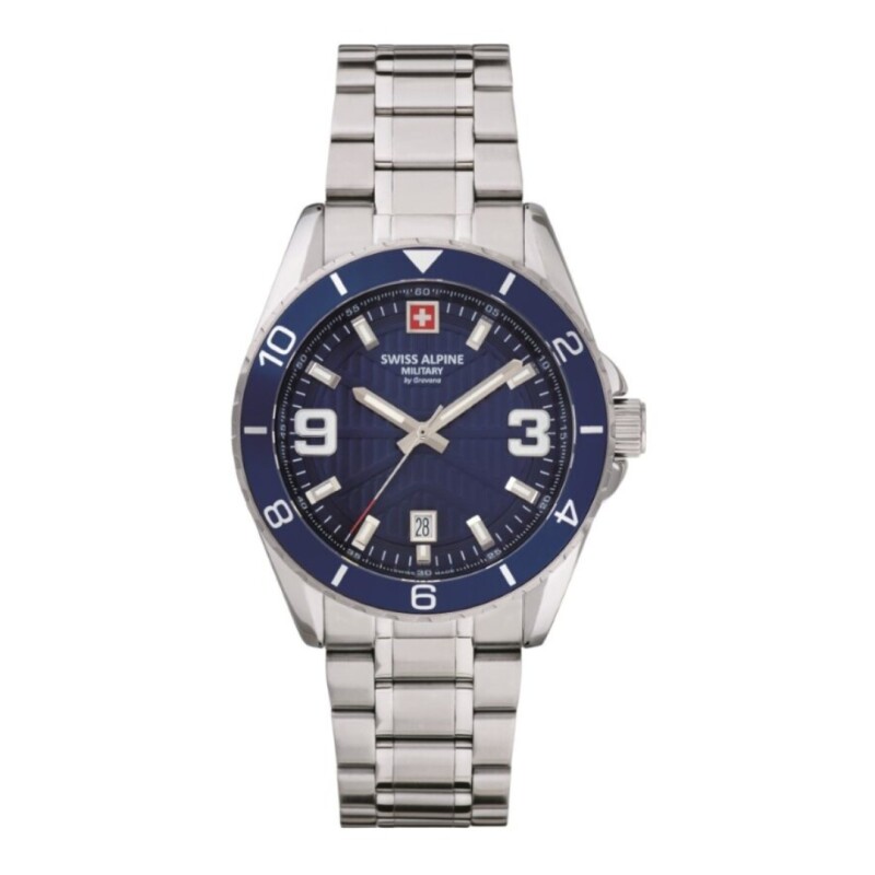 Reloj Swiss Alpine Military Sentinel 7073.1135 para hombre con correa de acero Reloj Swiss Alpine Military Sentinel 7073.1135 Para Hombre Con Correa De Acero