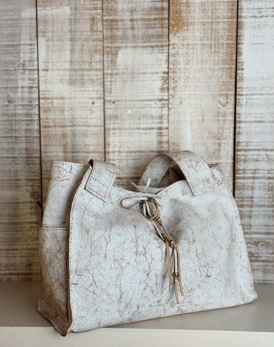 Bolso Boho - Blanco Crack 