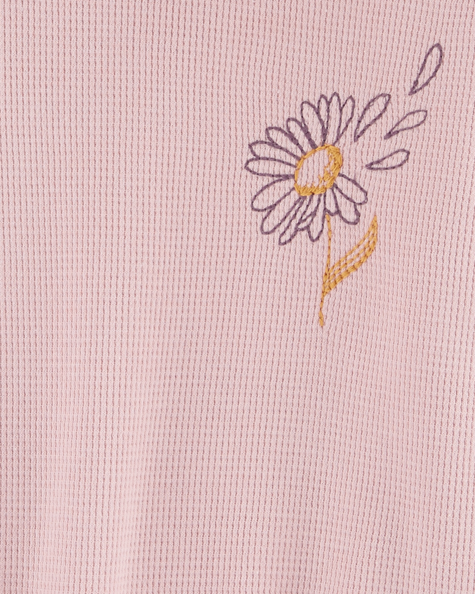 Remera tërmica manga larga con capucha y bordado Sin color