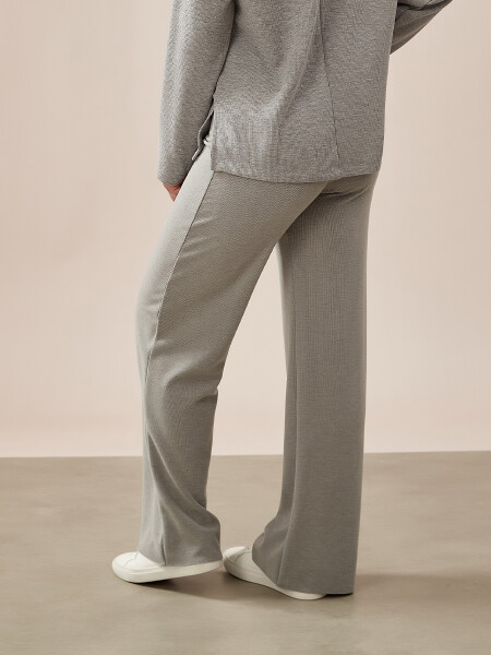 PANTALON NORA WIDE GRIS MELANGE C