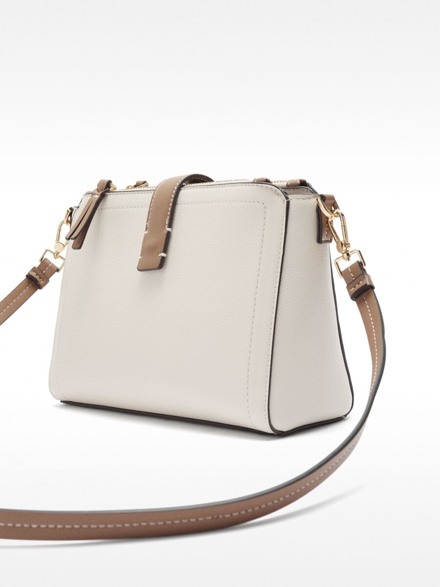 Bolso De Bandolera Con Textura crudo