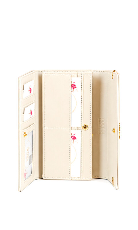 BILLETERA COVERI CORTA BEIGE