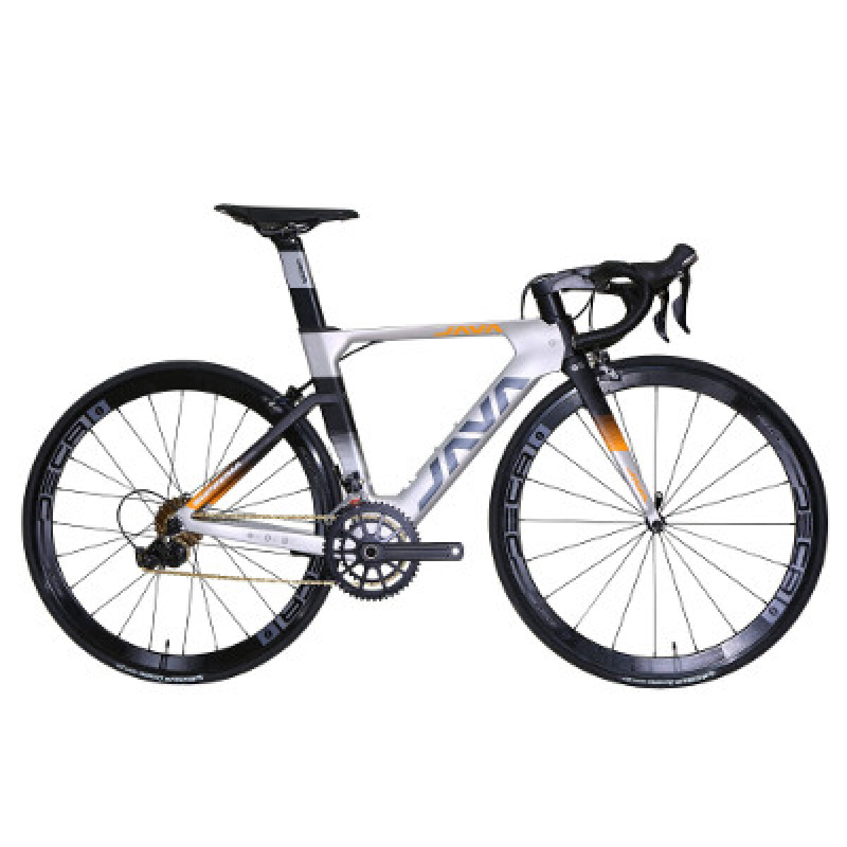 Java - Bicicleta de Ruta Suprema - Rodado 700C, Cuadro y Horquilla de Carbono, 22 Velocidades, Tall 