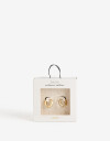Aros Argollas Strass Argollas De Acero Con Strass - Dorado