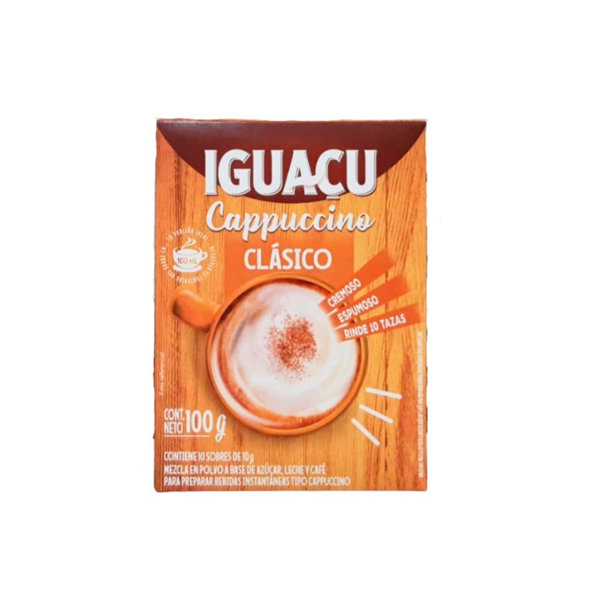 CAPUCHINO IGUAZU DISPLAY 10SOBRES 10GRS - CLASICO 