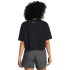 UA W BOXY CROP BRANDED SS-GRY BLK-001