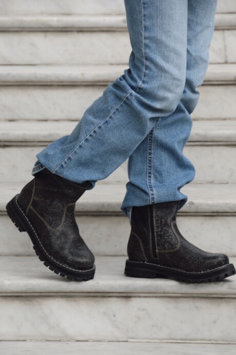 Botas Praga Gris Gastado Botas Praga Gris Gastado