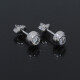 Caravanas en oro blanco 18k y brillantes Caravanas en oro blanco 18k y brillantes