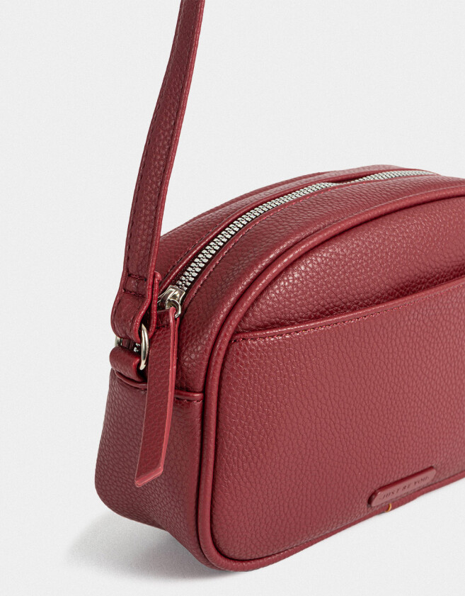 Bandoleras Special Price Clasico Bandolera Con Bolsillo - Rojo Burdeaux