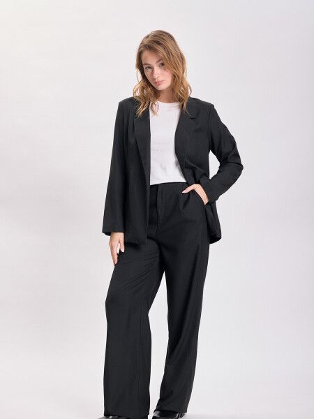 Pantalón de vestir ancho Negro