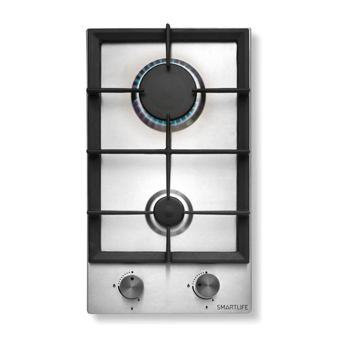 Anafe a Gas Smartlife 2 Hornallas Acero Inoxidable SL-A3060GC 