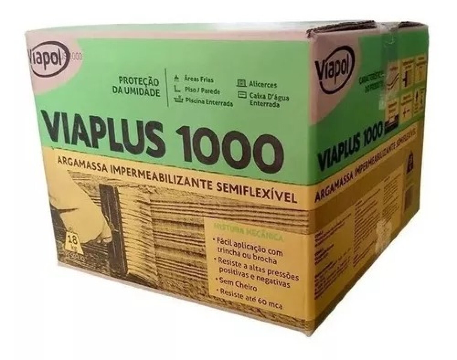 Impermeabilizante cementicio Viaplus 1000 