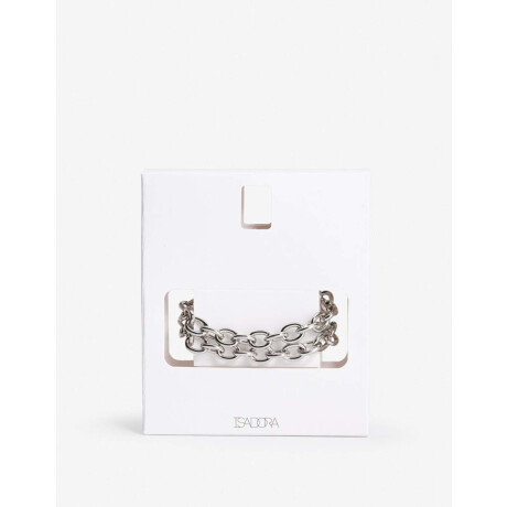 Pulseras Flexibles Metal Plateado Rodio