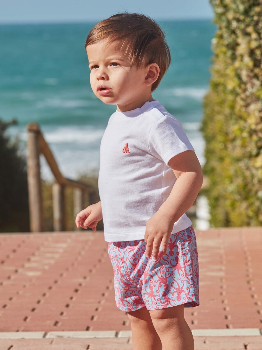 Bañador Estampado Pulpos Gris