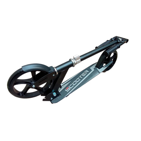 Monopatin Scooter Plegable Aluminio 200 Mm Negro