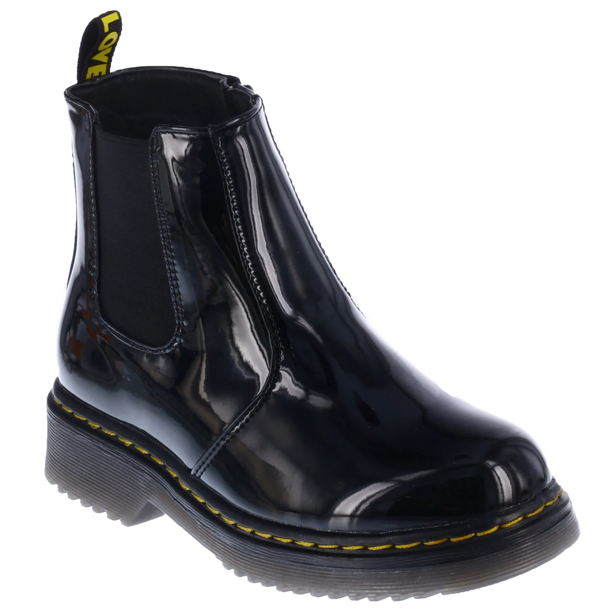 Bora chelsea POLI de charol y elastico en lateral MINI MissCarol - Black 