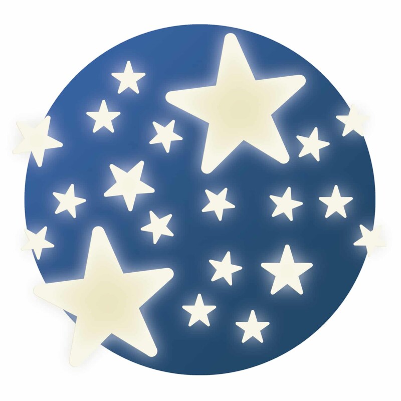 DJSTI Pack De Stickers Brilla En La Oscuridad - Estrellas